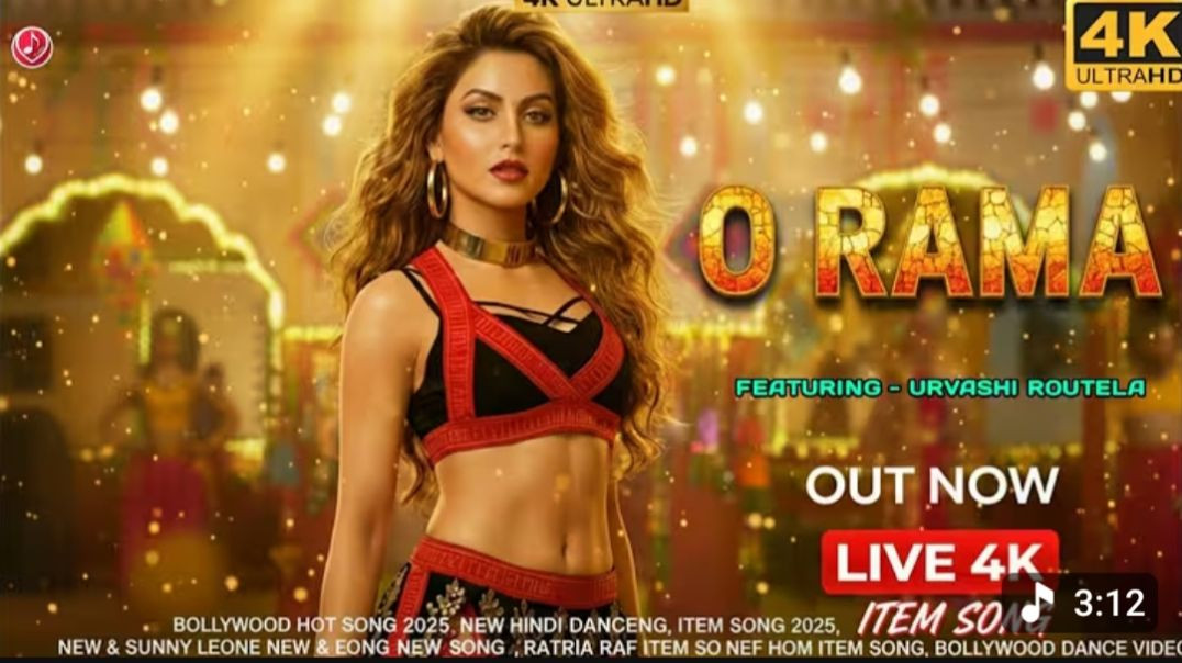 ⁣O RAMA (Official Video) Item Song New Bollywood _ Hot Dance Song 2025 _ Urvashi Rautela _ Item Song(