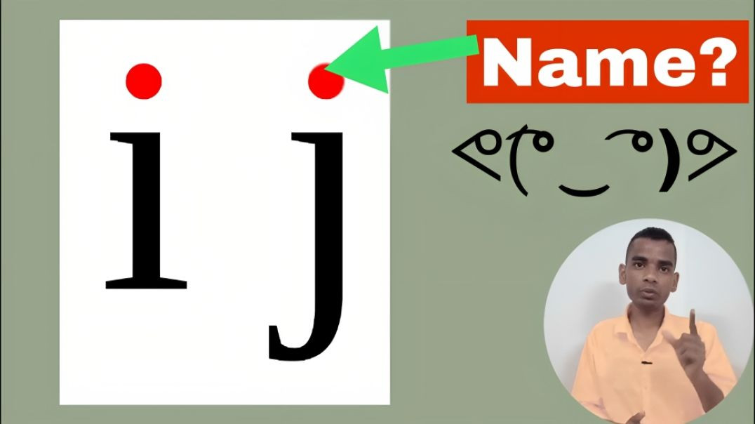 ⁣i aur j ke upar lgi bindi ka kya naam hai? || title || AC Prashant