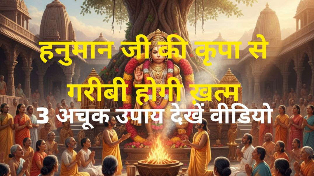 ⁣हनुमान जी की कृपा से ग़रीबी होगी ख़त्म देखें यह वीडियो