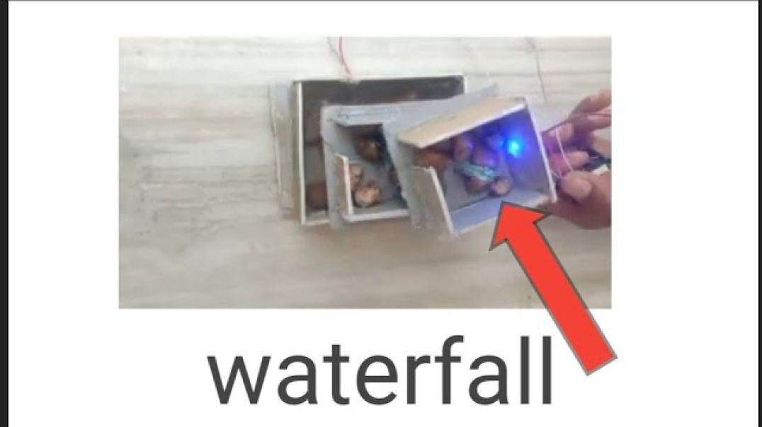 ⁣Waterfall ghar par