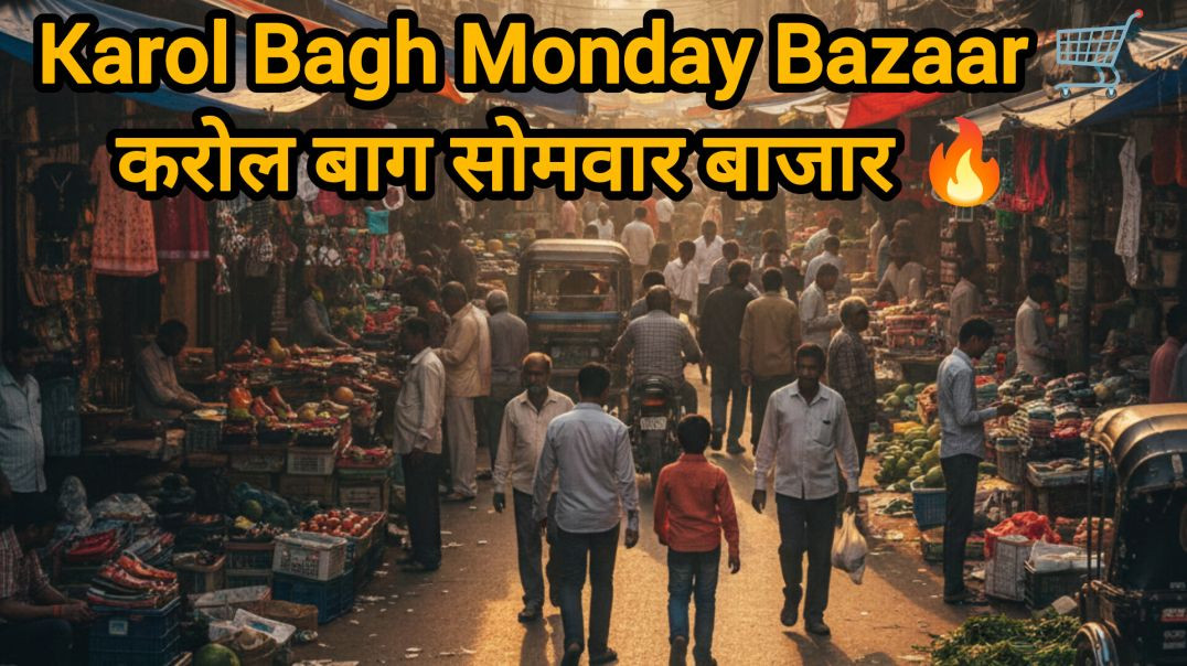 ⁣Karolbagh Monday Market