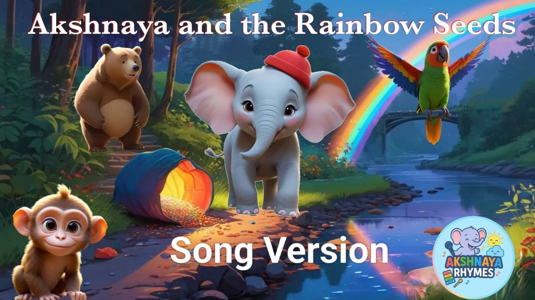⁣Akshnaya and the Rainbow Seeds Rhyme || Nursery Rhyme and Kids Song for Kids