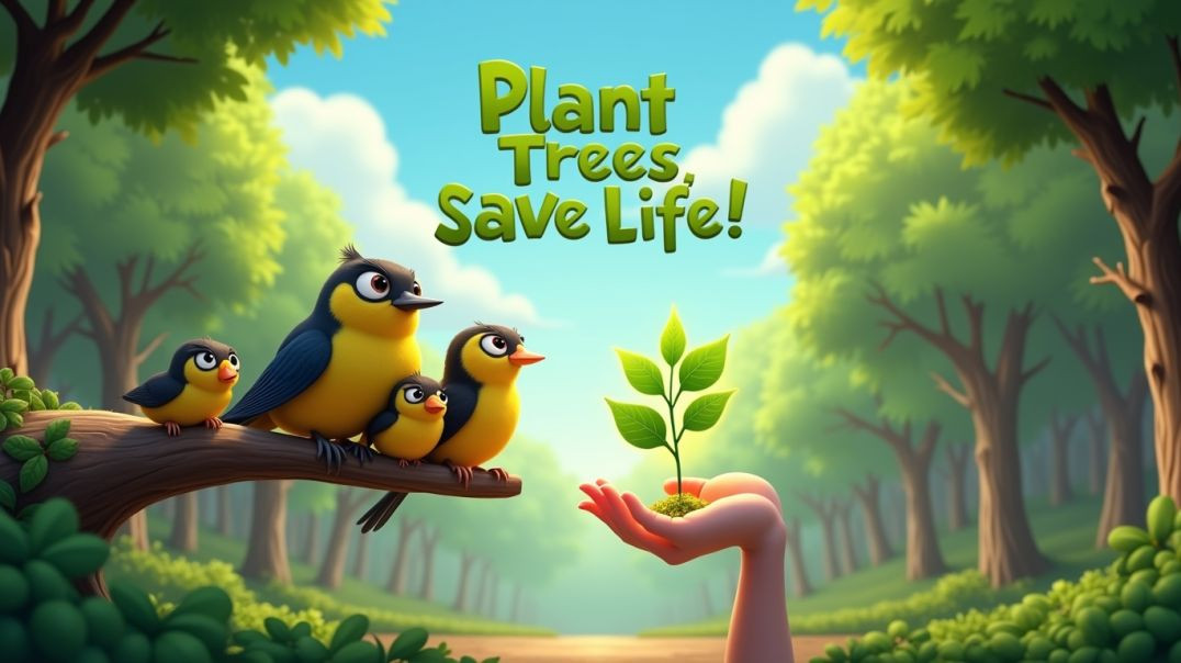 ⁣पंखों की पुकार: पेड़ लगाओ, जीवन बचाओ  I Wings of Hope: Plant Trees, Save Life