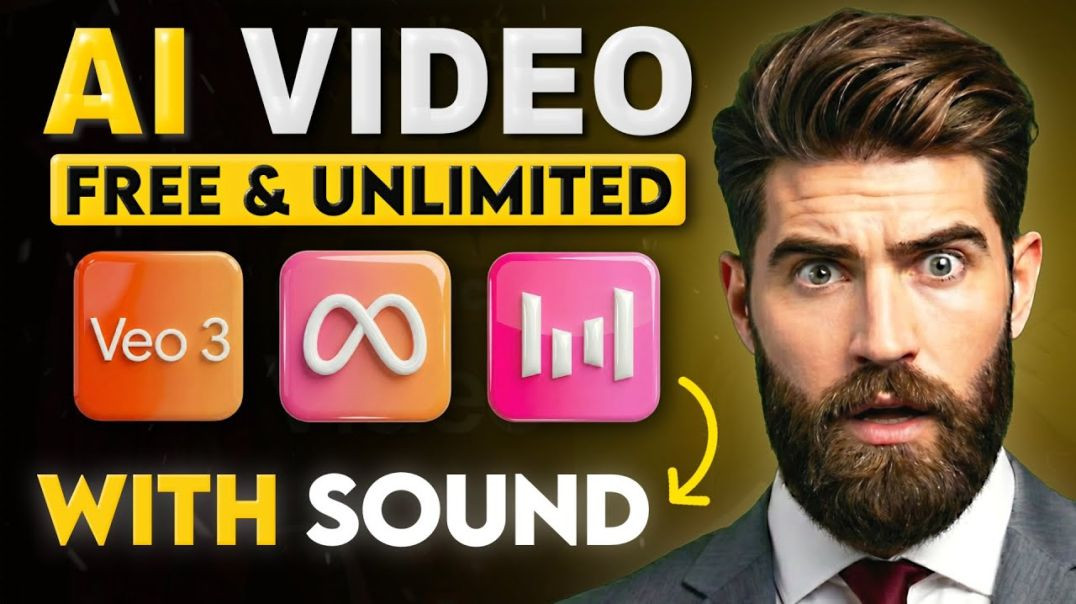 ⁣STOP Paying! Top 3 FREE &amp;amp; UNLIMITED AI Video Generators (With SOUND)