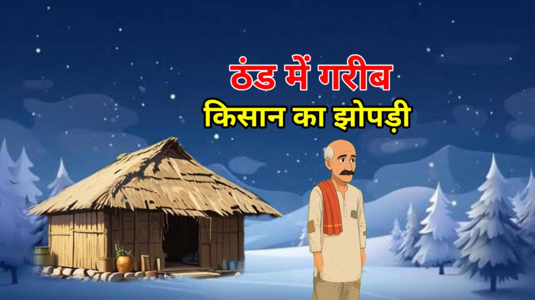 ⁣ठंड में गरीब किसान का झोपड़ी | हिन्दी कहानी | Moral stories | Hindi kahaniya | Hindi Toon |