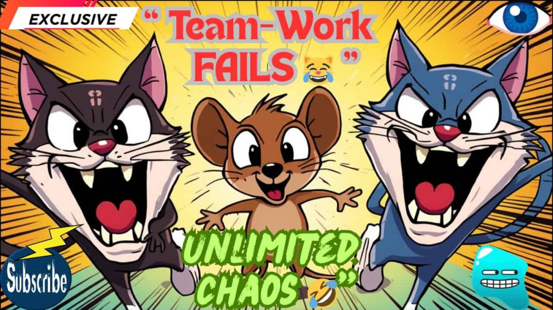⁣2 Toms vs 1 Jerry 😹 | Cartoon Chaos Goes WILD | Funniest Chase Ever 🤣