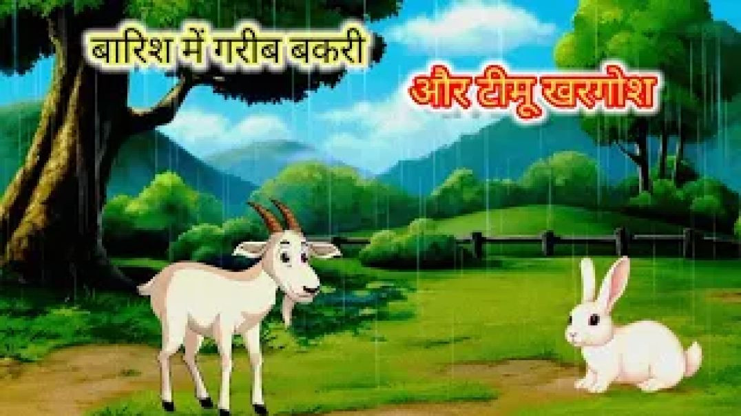⁣#Video​ || बारिश मे गरीब बकरी और टीमू खरगोश|| Bakari Aur Gadha | Hindi Moral Story | Hindi Kahaniya