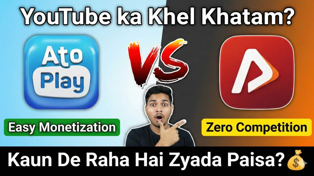 ⁣AtoPlay vs ApnaTube: Kaun Hai Bharat Ka Best YouTube? 🇮🇳