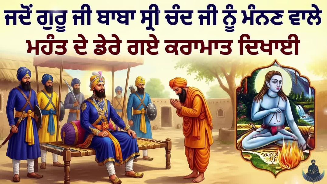 ਗੁਰੂ ਗੋਬਿੰਦ ਸਿੰਘ ਜੀ ਬਾਬਾ ਸ੍ਰੀ ਚੰਦ ਜੀ ਨੂੰ ਮੰਨਣ ਵਾਲੇ ਮਹੰਤ ਦੇ ਡੇਰੇ ਗਏ ｜｜ ਕਰਾਮਾਤ ਦਿ [PAE49SCatKA]