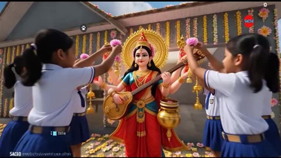 ⁣MAA Saraswati Puja Song