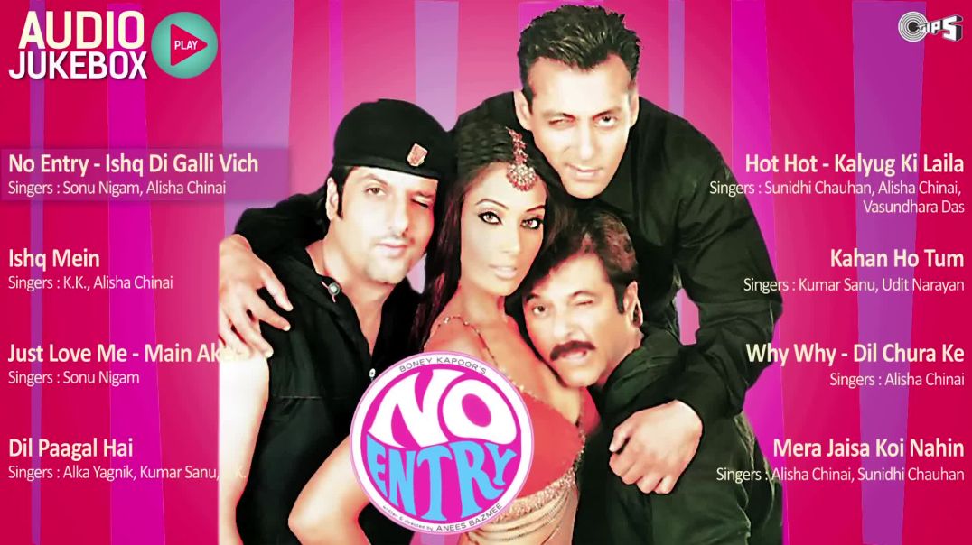 ⁣No Entry - Full Songs Jukebox _ Salman_ Anil_ Fardeen_ Bipasha_ Anu Malik(1080P_HD)