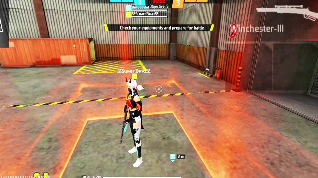 ⁣Free fire max Game play 1vs2 lone wolf game play