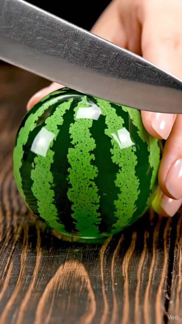 Watermelon 🍉 Glass Cutting ASMR