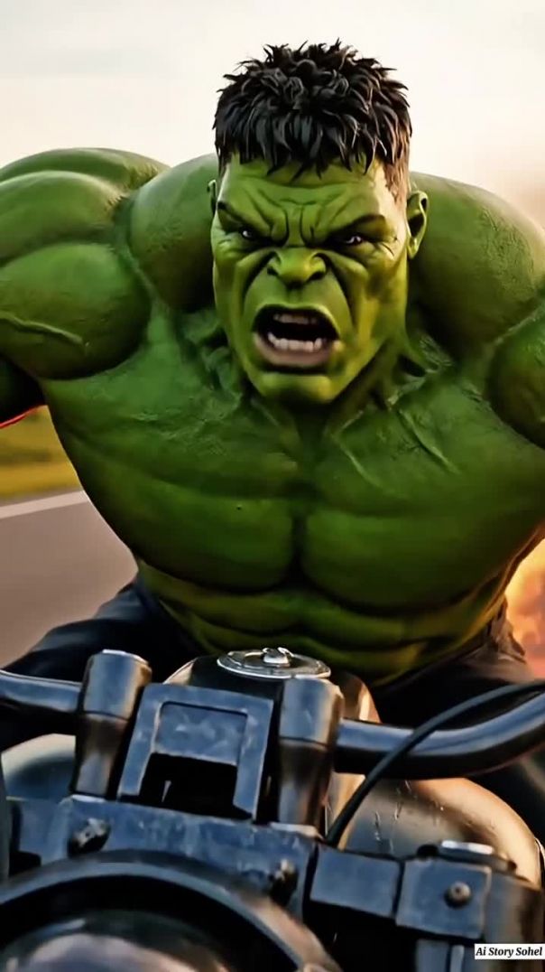 Hulk vs Giant Monkey 😱 - गांव में तबाही और Hulk का गुस्सा 🔥#hulk #shortsfeed #explorepage #vir