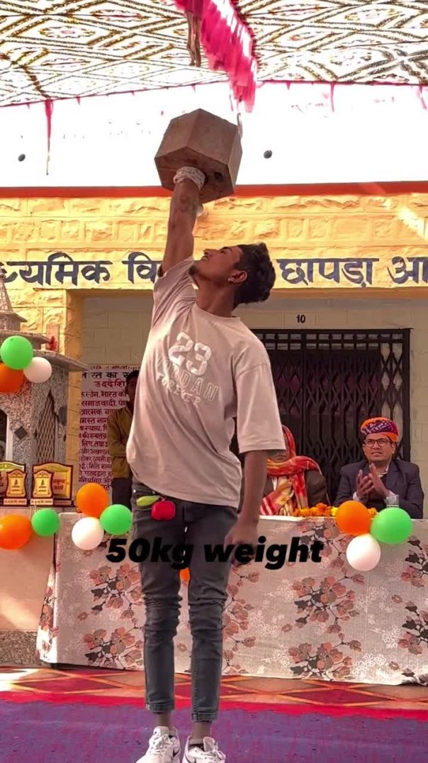Sunil_nath_50_kg_weight