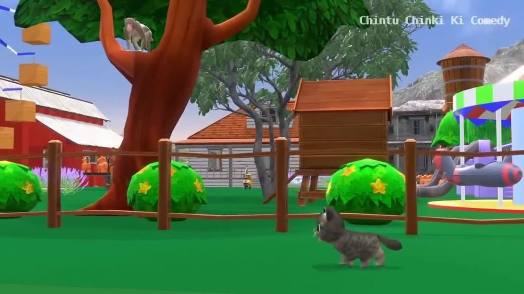 ⁣बिल्ली और बन्दर का आइसक्रीम केक _ Bili Ke Bache _ Chintu _ pagal beta _comedy video _ cs bishtvines(