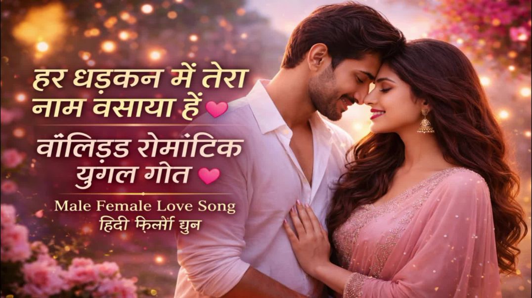 ⁣बॉलीवुड रोमांटिक युगल गीत ❤️ | Male Female Love Song | हिंदी फ़िल्मी धुन
