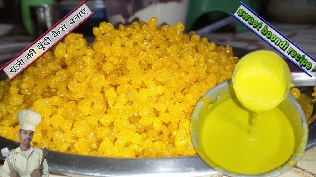 ⁣suji ki boondi kaise banaen _ sweet boondi recipe _ how to make boondi _ MY life cooking