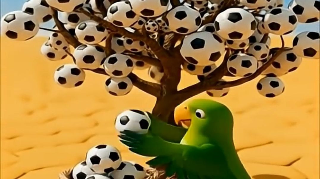 ⁣Parrot or football ka video 😱😮 #shorts #viralshorts #story #football #aishorts #ai #parrot