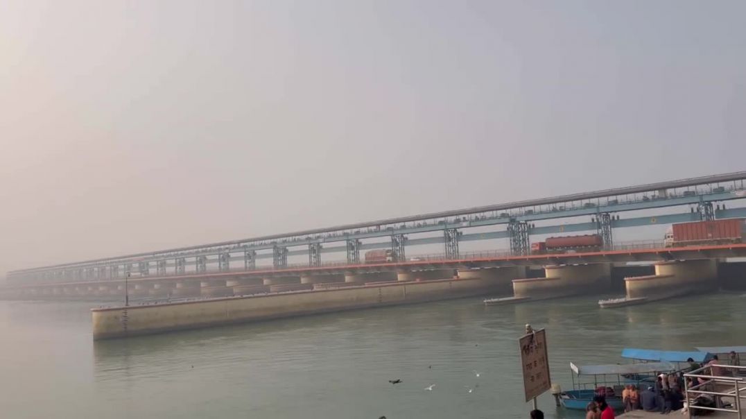 ⁣@OnVlogger Ganga Barrage Bridge vlog