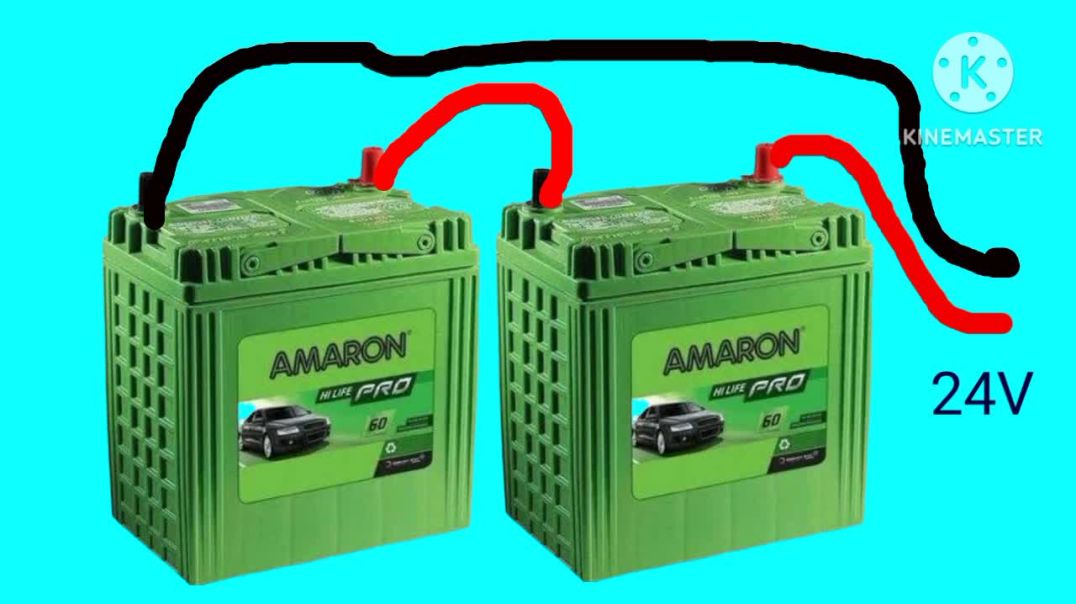 ⁣2 battery ka series connection kaise karen