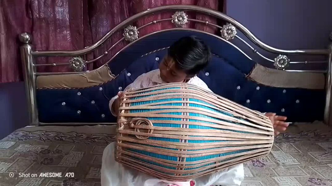 ⁣Beautiful khol tune play ll By Riyansika samaddar