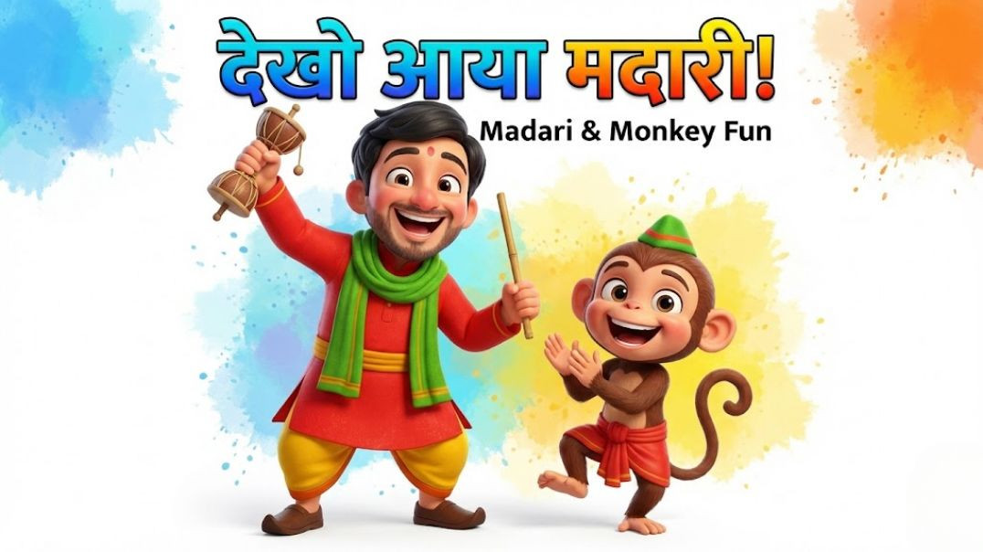 ⁣देखो देखो आया मदारी | Madari & Monkey Funny Dance