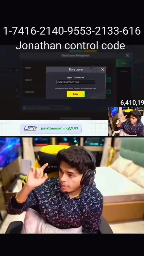 Jonathan 2 Finger control code 🔥 #shorts #bgmi #jonathangaming #gaming #ytshorts - SakshamOG (1080p, h264)