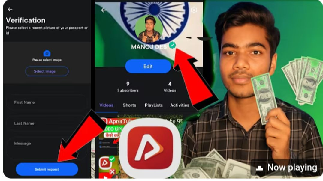 ⁣ApnaTube_Channel_Verification_Kaise_Kare____100__Working(360p)