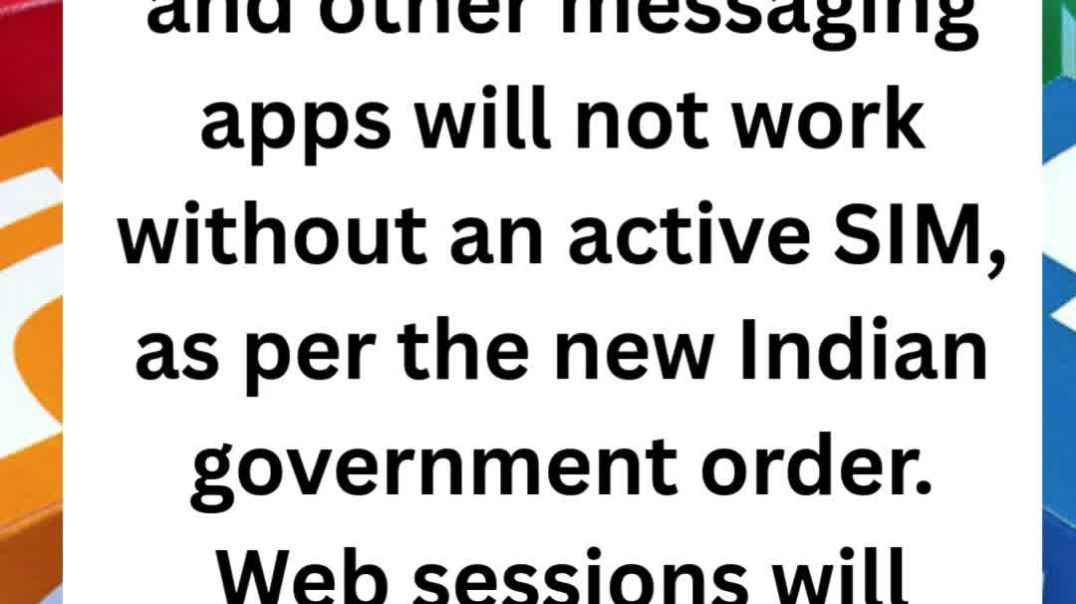 ⁣No SIM, No WhatsApp? India’s New Rule Explained