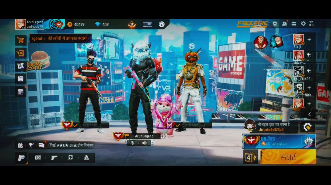 ⁣Free fire gameplay🇮🇳💖