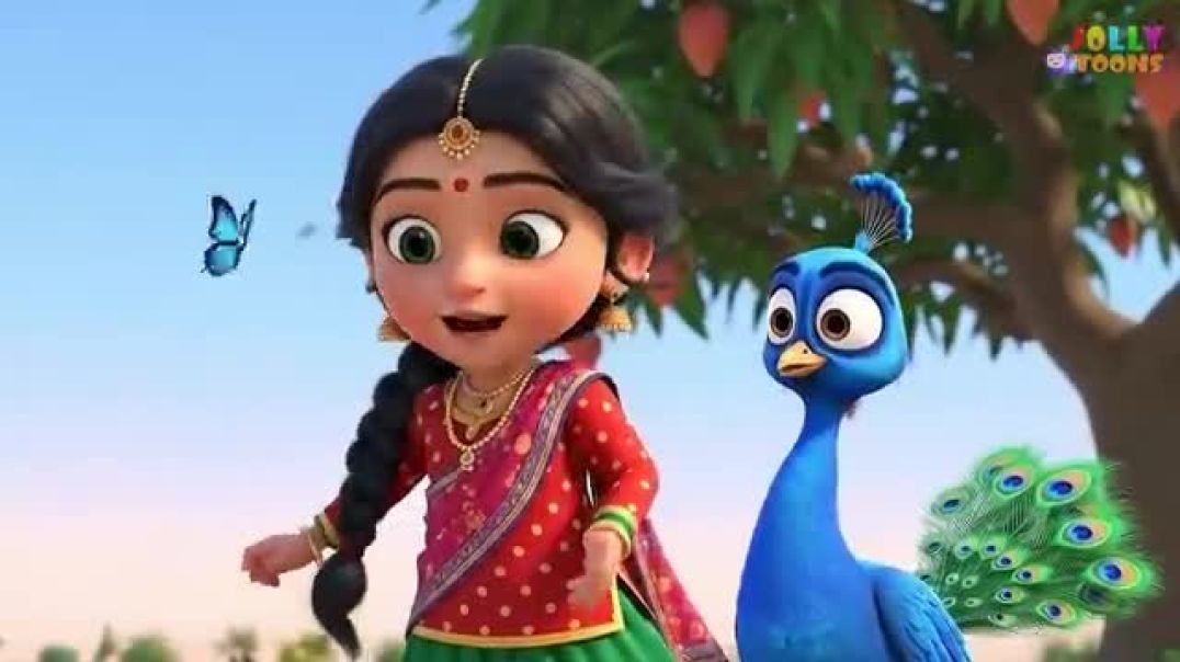 ⁣Nach Re Mora Ambyachya Vanat _ नाच रे मोरा _ Marathi Balgeet _ Marathi Rhymes _ Marathi Kids Poem