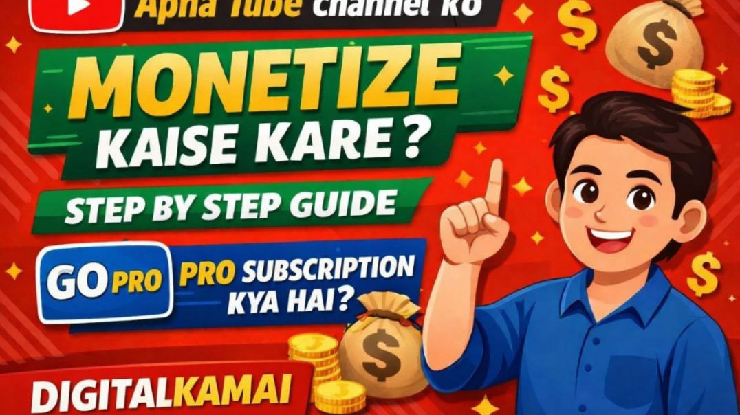 ⁣Apna Tube Channel Monetization Kaise Kare? | how to upload video| full Guide | Go Pro Subscription |