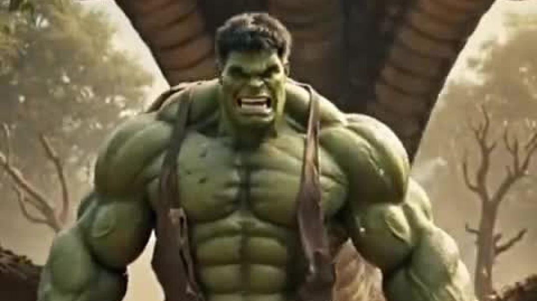 ⁣5-Headed Deadly Serpent Attacks the Village 😱 ｜ Terrifying Monster Strike #hulk #aihulk #desihulk   