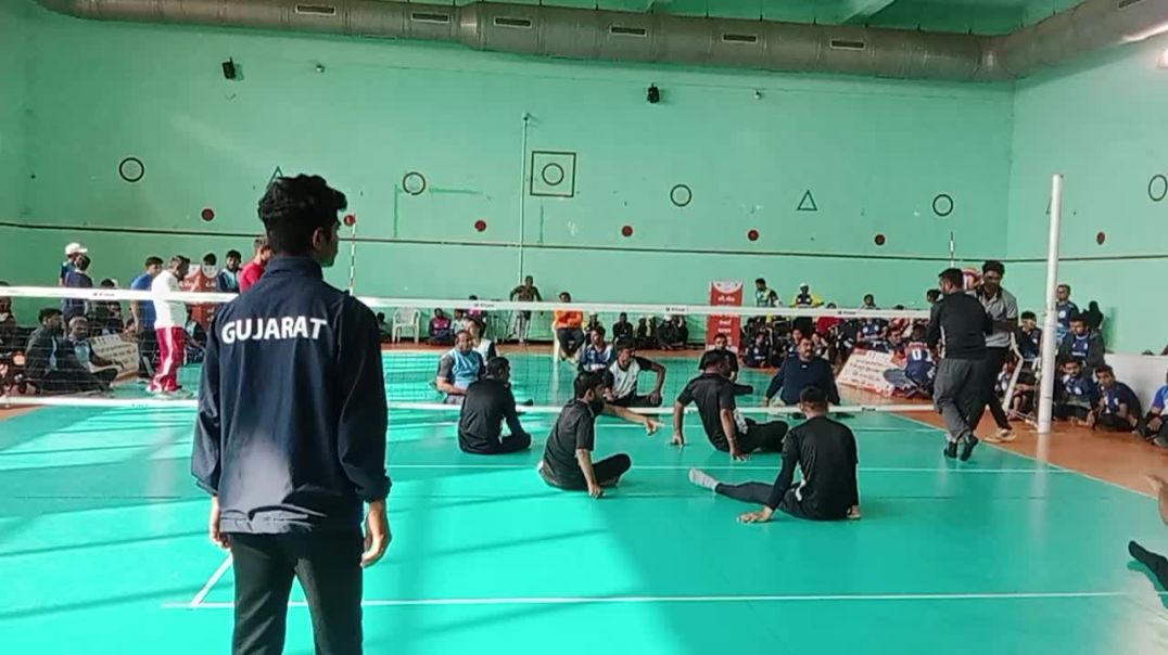 ⁣સ્પેશિયલ દિવ્યાંગ ખેલ મહાકુંભ ની અંદર બોટાદ અને સુરત વોલીબોલ મેચ