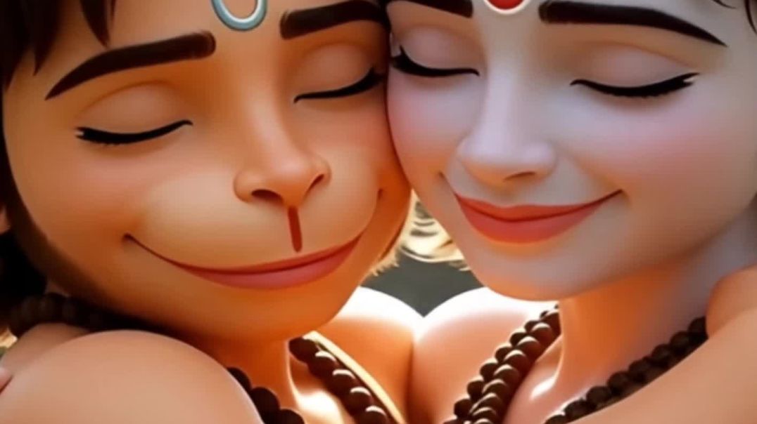 ⁣Bhakti Beyond Words ❤️ | Hanuman & Shri Ram Divine Bond ✨