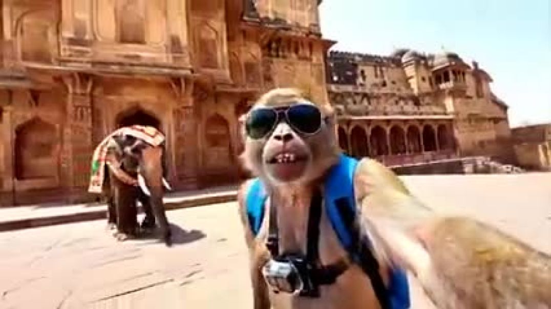 ⁣_टीटू_का_एक्सीडेंट_😱Part-2___बंदर_व्लॉगर_की_रोड_पर_टक्कर!____Accident😲😨___Ai_Monkey_Vlogs_Full_Video