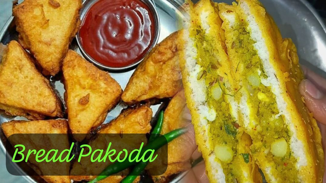 ⁣Perfect Chai Time Snack | Bread Pakoda Recipe | Street Food Style #breadpakoda