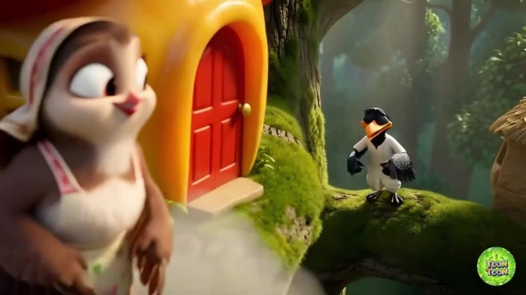 ⁣🐧Chiv Tai Dar Ughad🌧️ _ Crow and Sparrow Story _ कावळा आणि चिमणीची गोष्ट _ New Marathi Balgeet 2026