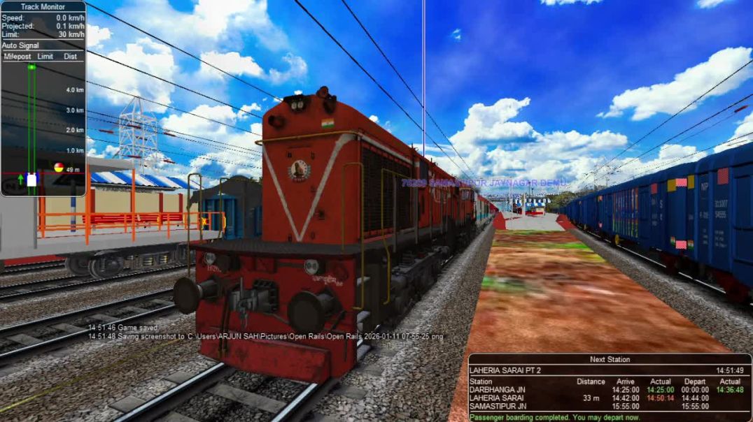 ⁣Pawan express duty darbhanga jn to chapra jn part 1 journey in indian train simulator pc