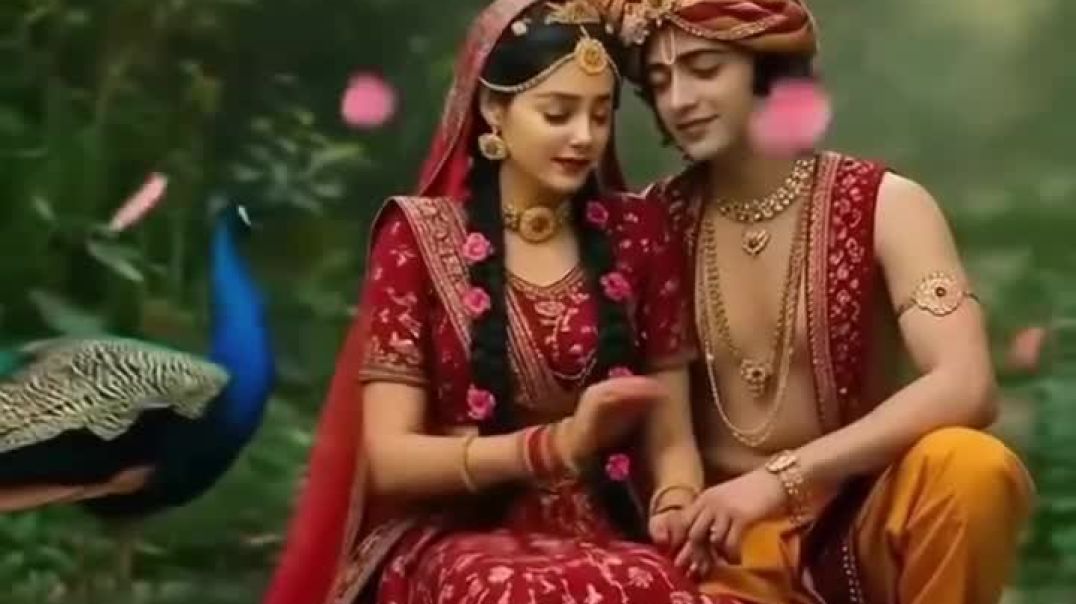 ⁣Radha Krishna love story ❣️❣️