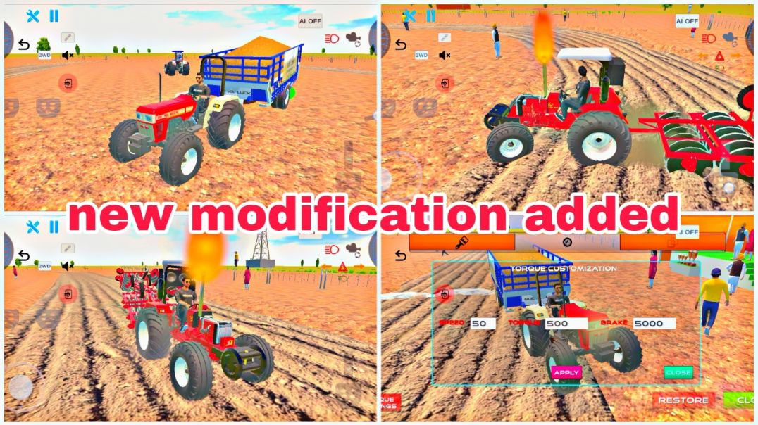 ⁣New modification added in indian desi life simulator 3d game||
