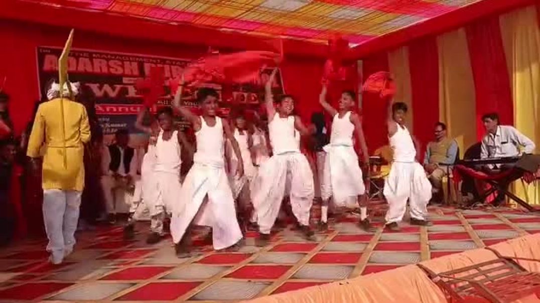 ⁣school ka Sanskriti Divas school bhajan