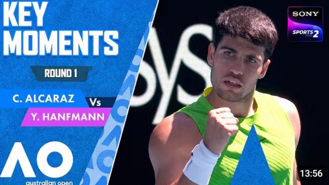 Carlos Alcaraz vs Yannick Hanfmann |  Key  Moments |  Australian Open 2026