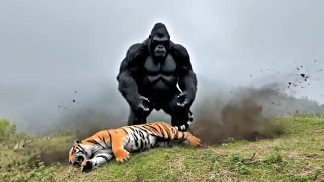 गुबरिला नेवबचाई शेर से लड़की की जान