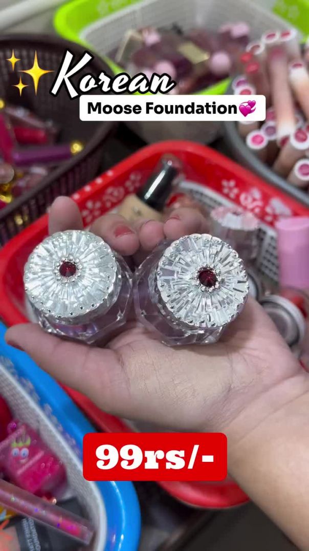 Meet the viral Korean Moose Foundation with that cute diamond packaging everyone is obsessed with 💎💖