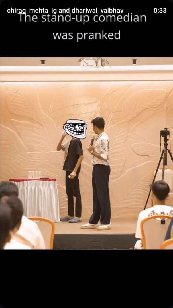 Pranking with stand-up comedian