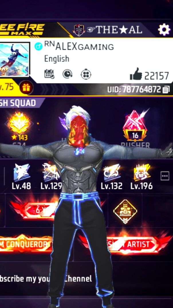 My Free Fire Id 😈 7 Years Old Player 😱 #gaming #freefire #trendingvideo