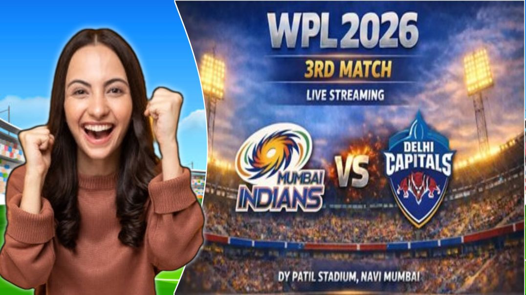 ⁣WPL 2026 - MI vs DC मैच का अपडेट 11 January 2026