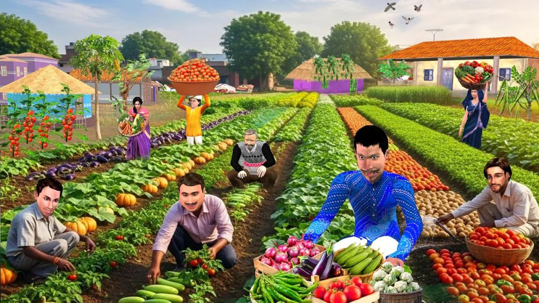 ⁣Giant Garden Feeds a Whole City! Sustainable Farming | Moral Hindi Kahaniya